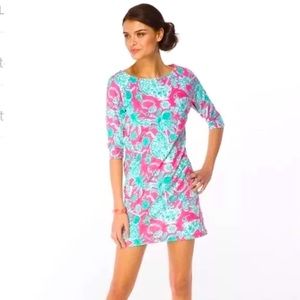 Rare Print Lilly Pulitzer Cassie T Shirt Dress In Scorpion Bowl Size Medium